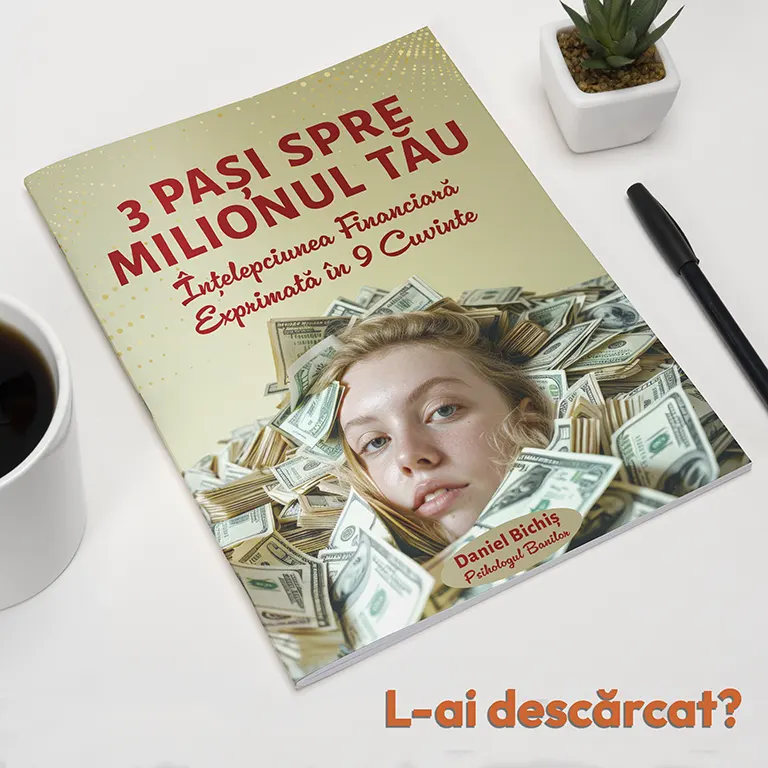 eBook gratuit „3 Pași spre Milionul Tău”, de Daniel Bichiș, Psihologul Banilor