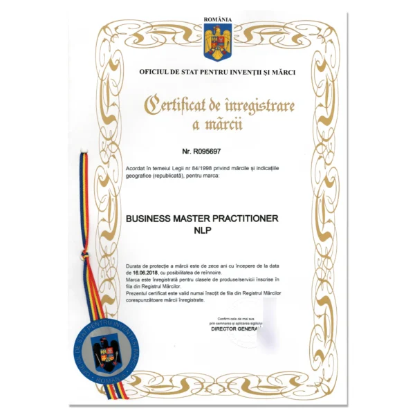 Business Master-Practitioner NLP cu Daniel Bichiș, Licensed Master-Trainer NLP