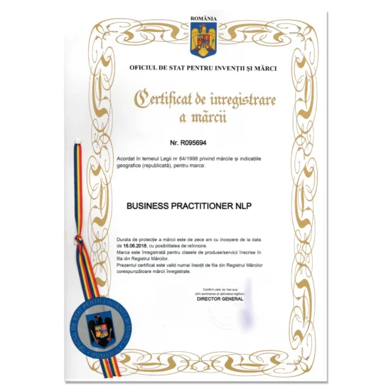 Business Practitioner NLP cu Daniel Bichiș, Licensed Master-Trainer NLP