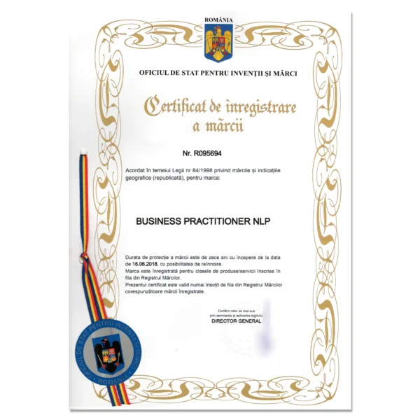 Business Practitioner NLP cu Daniel Bichiș, Licensed Master-Trainer NLP