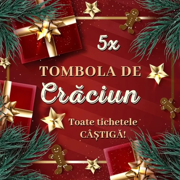 5 Tichete pentru Tombola de Crăciun, 1-24 decembrie 2025